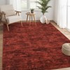 Washable Modern Solid Living Room Rugs, Abstract Indoor Contemporary Floor Carpet for Bedroom Dining Room - 3 of 4