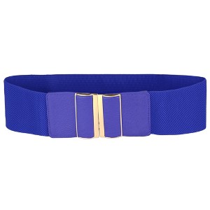 INSPIRE CHIC Women's Stretchy Vintage Wide Elastic Cinch Belt Waistband - 1 of 4