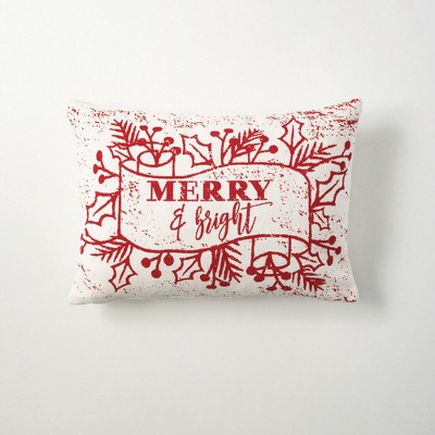 Sullivans Merry & Bright Cotton Pillow 13.5"H Multicolored