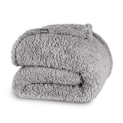 Cozy Faux Shearling Bed Blanket by Bare Home