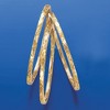 Ross-Simons Italian 18kt Gold Over Sterling Jewelry Set: 3 Hammered Bangle Bracelets - 4 of 4