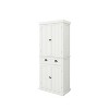 DOMETOUR 71" Kitchen Pantry Storage Cabinet with 4 Doors and 2 Adjustable Shelves Freestanding Cupboard with Drawer for Dining Room - 2 of 4
