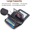 FATMOON Women’s Wallet - RFID Blocking Card Holder Wallet - for Daily Commuting, Travel, and Daily Use, with 11 Card Slots & ID Window - 4 of 4