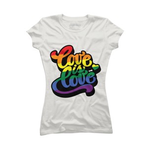 Adult Design By HumansLove Is Love Pride Lettering By Belugastore T-Shirt - 1 of 2