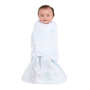 HALO Innovations Sleepsack Pure Cotton Muslin Swaddle - Turquoise NB, Size: Newborn