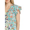 Women's Mixed Print Surplice Top - entro - 4 of 4