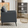 NicBex Couches for Living Room Cat Paw Leather Upholstered Single Armchair Sofa Modern Design Accent Sofa - 4 of 4