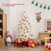 Tangkula 5/6/7FT Artificial Fiber Optic Christmas Tree White Pre-lit Xmas Tree w/ Iridescent Leaves 24/30/36 Multi-color Snowflake Lights - 2 of 4