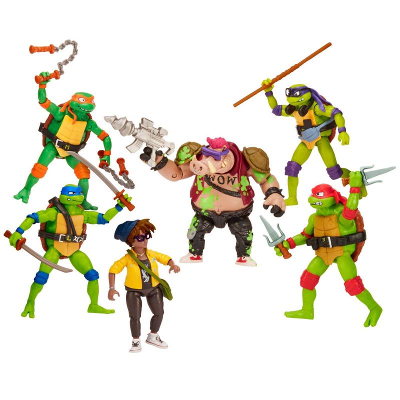 Teenage Mutant Ninja Turtles: Mutant Mayhem Ooze Cruisin&#39; Action Figure Set - 6pk, 3 of 14