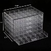 5-Drawer Acrylic Jewelry Organizer with 120 Grids, Clear Drawer Storage Box with Compartments - 3 of 4