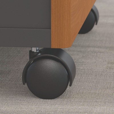 Cherry Mobile 3-Drawer Lockable Filing Cabinet