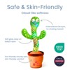 Etokfoks Dancing Talking Cactus Plush Toy 1 Piece Repeats Speech Sings 50 Songs Plays Music Lights Up Volume Adjustable for Kids Gift - 2 of 4