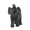 Sagebrook Home 7" Elephant Sculpture - Decorative Polyresin Elephant Statue For Home Decor - Table Accent, Desktop Figurine - 2 of 4