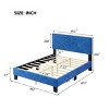 4-Pieces Bedroom Sets, Queen Size Upholstered Bed, Two Nightstands With Drawers, Tufted Storage Ottoman-Cuddlewood - 4 of 4