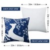 4Pcs Christmas Cushion Covers Set, Throw Pillow Cases with Snowflake Merry Christmas Holiday Xmas Trees Elk Deer for Party Sofa Couch Decor - 3 of 4