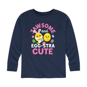 Boys' - Baby Shark - Easter Sharks Long Sleeve Graphic T-Shirt - 1 of 4