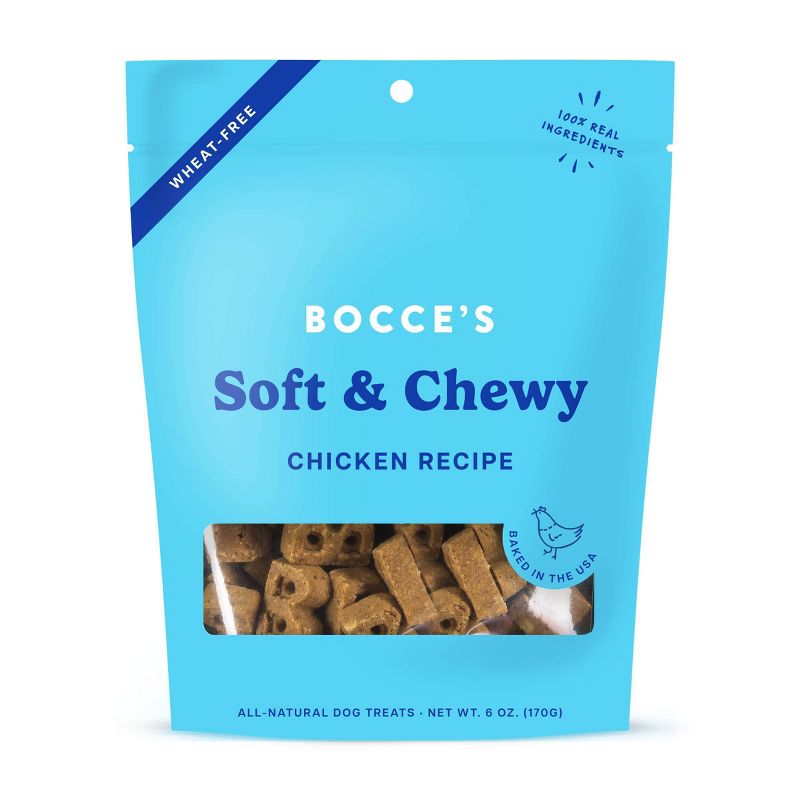 Bocce&#39;s Bakery Chicken Basic Soft and Chewy Dog Treats - 6oz, 1 of 7