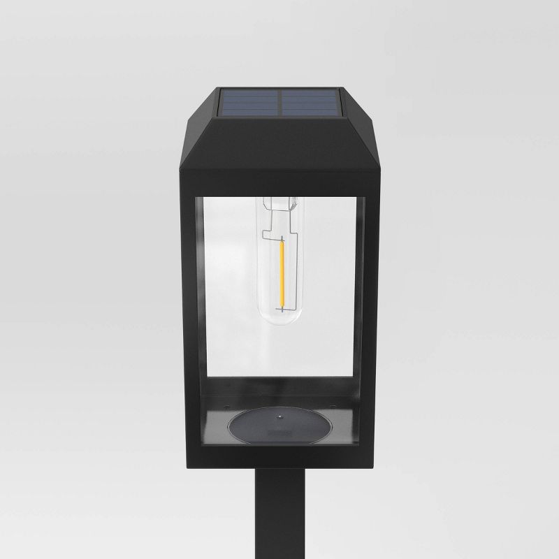 6pk Window Lantern Solar LED Outdoor Path Lights Matte Black - Threshold&#8482;, 5 of 6