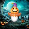 SEVOBAL Inflatable Holiday Decorations 3.4ft Holiday Window Sticker Ghost Patio Decoration for Garden, Lawn, Holiday Party, Orange, 6.3"*6.3"*4.7" - 2 of 4