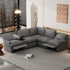 NicBex Sectional Sofa with Storage Box & USB Ports & Cup Holder L Shaped Modular Sofa for Living Room - 4 of 4