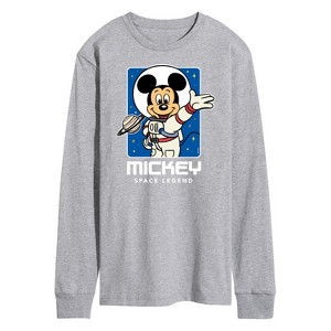 Men's - Disney - Mickey Mouse Space Legend Long Sleeve Graphic T-Shirt - 1 of 4