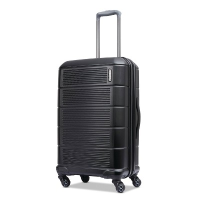 Photo 1 of American Tourister Stratum 2.0 Hardside Medium Checked Spinner Suitcase - Jet Black