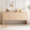 60" Sideboard, Buffet Storage Cabinet with 4 Doors and Rebound Device for Living Room and Entryway-HABITRIO - image 3 of 4