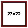 PosterPalooza | Square Weathered Red Picture Frame - UV Acrylic, Foam Board Backing, Hanging Hardware - 2 of 4