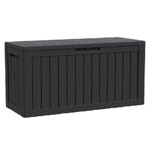 Dolonm 80 Gallon Deck Box, Outdoor Storage Box, polypropylene resin,Waterproof Resin Storage Bin with Lockable Lid - 1 of 1