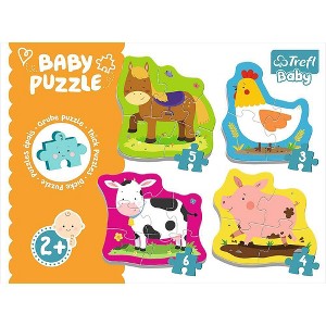 Trefl Animals on the Farm Kids Jigsaw Puzzle - 8pc - 1 of 4
