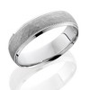 Pompeii3 Mens Hammered 950 Platinum 6mm Comfort Fit Wedding Band - 2 of 3
