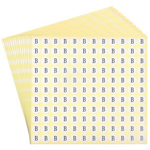 Unique Bargains Scrapbooking Crafts Round Self-Adhesive Alphabet Letter Stickers 15 Pcs - 1 of 4
