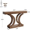 Tribesigns 43.31" Farmhouse Console Table, Sofa Table Behind Couch with Curved Legs for Entryway, Living Room, Hallway, Foyer - 3 of 4