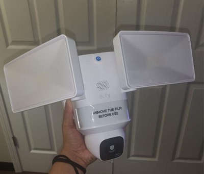 Eufy Security Floodlight Cam E30 – Wired, 2000 Lumens, White, IP65 Outdoor Home Security Camera