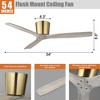 Parrot Uncle 54" Modern Flush Mount Ceiling Fan with Remote - 3 of 4