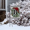 Briarwood Lane Winter Garden Flag 12x18 For Outdoor Winter Wreath Monogram Letter B For Winter Garden Flag Flags For Outside - 4 of 4
