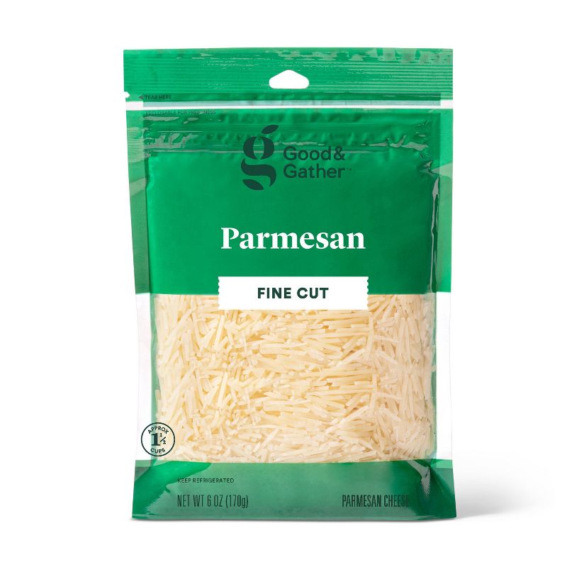 Finely Shredded Parmesan Cheese - 6oz - Good & Gather&#8482;, 1 of 8