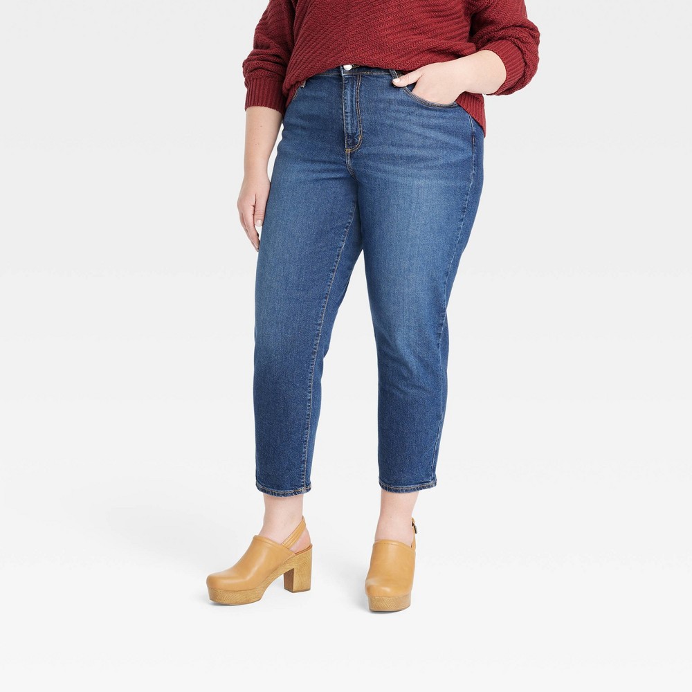 UPC 196365094034 Women's Plus Size HighRise Slim Straight Jeans
