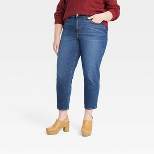 Women's High-Rise Slim Straight Jeans - Universal Thread™ Dark Wash 18W