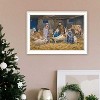 The Greatest Gift of All The Birth of Christ White Framed Wall Art for Living Room,for Home Decor, Bedroom Wall Art by Bonnie Mohr - 2 of 4