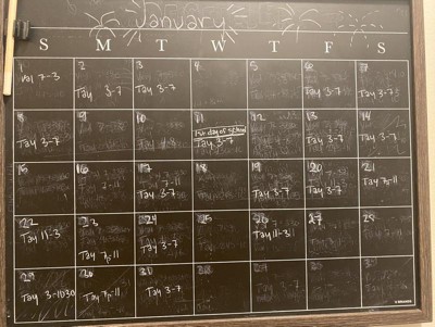 2023 Calendar, Dry Erase Personalized Chalkboard Calendar 24x36 Framed Wall  Calendar - Yahoo Shopping