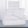 Smart Twist Viscose Cotton Blend Medium Weight Solid Thick Border Towel Set by Blue Nile Mills - 2 of 4