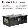 30 Inch Heavy Duty Aluminum Tool Box, Lockable Weatherproof Truck Storage, Secure Underbody Organizer for Pickups, RVs & Trailers - 2 of 4