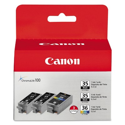 Canon 1509B007 (CLI-36) Ink Black/Tri-Color 3/PK