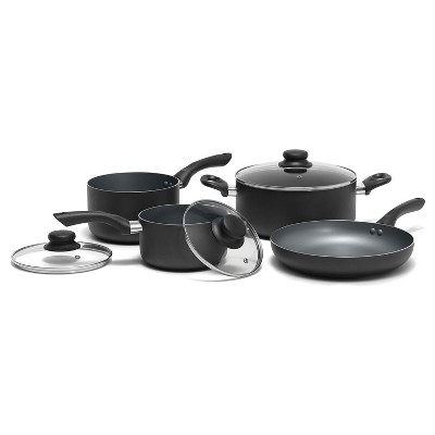 Korkmaz Ornella 7 Piece Non Stick Aluminum Cookware Set In Black : Target