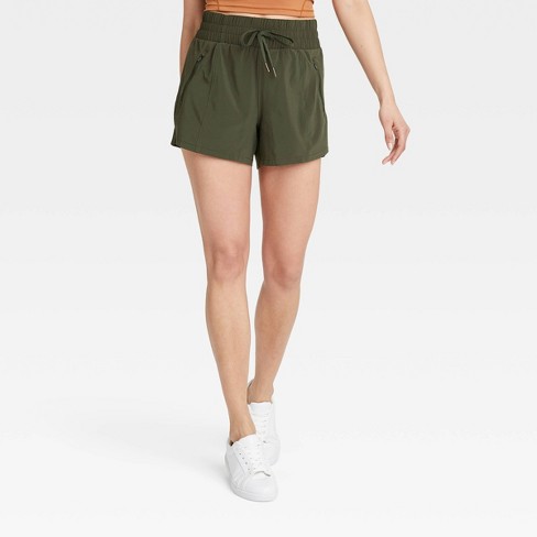 Women's Stretch Woven Mid-rise Shorts 4
