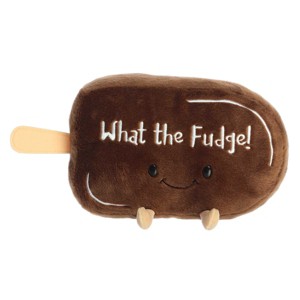 Aurora Large What The Fudge JUST SAYIN' Witty Stuffed Animal Brown 12.5" - 1 of 4