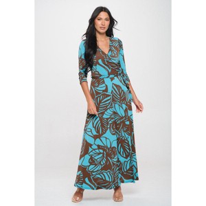 WEST K Women's Grace Faux-Wrap Maxi Dress with Tie Waist - 1 of 4