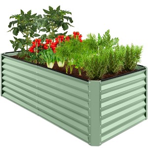 Best Choice Products 6x3x2ft Outdoor Metal Raised Garden Bed, Planter Box for Vegetables, Flowers, Herbs - 1 of 4