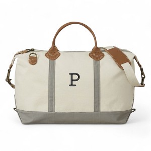 Personalization Mall Luxurious Weekender Embroidered Canvas Duffel - 1 of 1